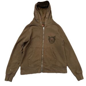 Human Made Uzi Made Zip Up Hoodie Size Small Olive
